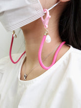 Load image into Gallery viewer, Pearl Charm Face Mask Strap Lanyard Holder with Plastic Lobster Clasps (2 Pcs)