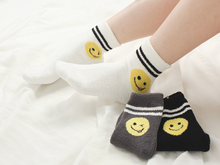 Load image into Gallery viewer, Fuzzy Smiley Face Socks, Cute Socks for Women
