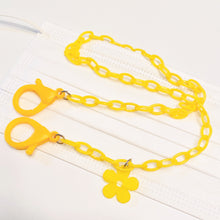 Load image into Gallery viewer, Flower Plastic Chain Mask Lanyard Necklace Holder for Kids, Adults, and All Ages