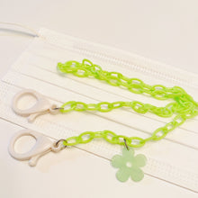 Load image into Gallery viewer, Flower Plastic Chain Mask Lanyard Necklace Holder for Kids, Adults, and All Ages