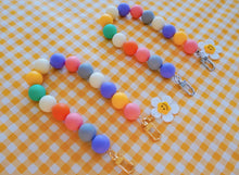 Load image into Gallery viewer, Colorful Phone Case Strap with Cute Flower Charm