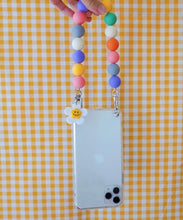 Load image into Gallery viewer, Colorful Phone Case Strap with Cute Flower Charm