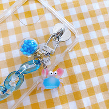 Load image into Gallery viewer, Cute Octopus and Crab Keyrings (Pink and Blue)
