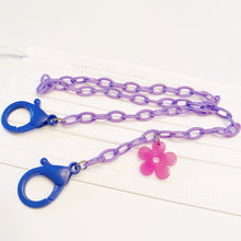 Load image into Gallery viewer, Flower Plastic Chain Mask Lanyard Necklace Holder for Kids, Adults, and All Ages