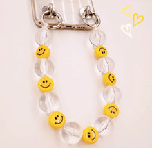Load image into Gallery viewer, Cute Smiley Face Beaded Phone Strap Holder