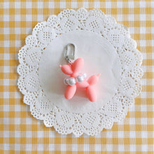 Load image into Gallery viewer, Cute Puppy Dog Keyring (peach, mint, black),