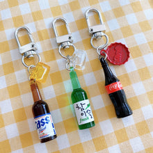 Load image into Gallery viewer, Cute Mini Soju Beer Coca Cola Keychain