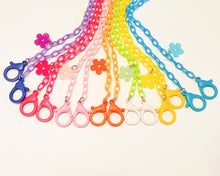Load image into Gallery viewer, Flower Plastic Chain Mask Lanyard Necklace Holder for Kids, Adults, and All Ages