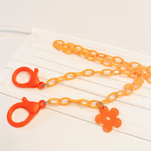Load image into Gallery viewer, Flower Plastic Chain Mask Lanyard Necklace Holder for Kids, Adults, and All Ages