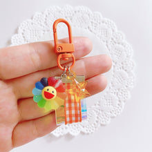 Load image into Gallery viewer, Cute Rainbow Flower Keyring