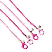 Load image into Gallery viewer, Pearl Charm Face Mask Strap Lanyard Holder with Plastic Lobster Clasps (2 Pcs)