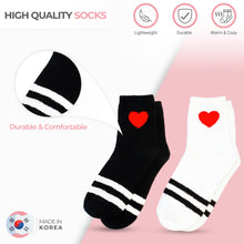 Load image into Gallery viewer, Heart Fuzzy Socks, Soft and Comfortable