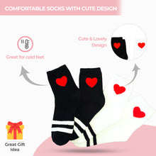 Load image into Gallery viewer, Heart Fuzzy Socks, Soft and Comfortable