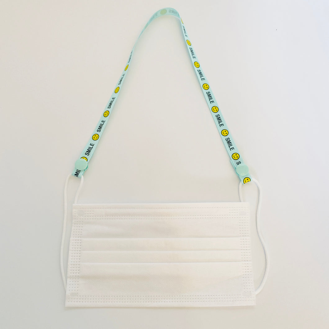 Smiley Face Mask Lanyard (1 cm width)