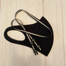 Load image into Gallery viewer, Men&#39;s Chic Black Mask Strap, Herringbone Pattern
