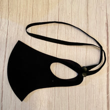 Load image into Gallery viewer, Men&#39;s Chic Black Mask Strap, Herringbone Pattern
