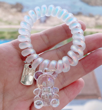 Load image into Gallery viewer, Cute Hair Ties with Gummy Bear Charm
