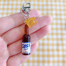 Load image into Gallery viewer, Cute Mini Soju Beer Coca Cola Keychain
