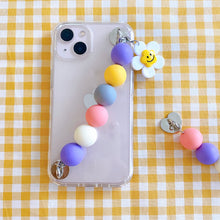 Load image into Gallery viewer, Pastel Beaded Phone Case Strap Holder
