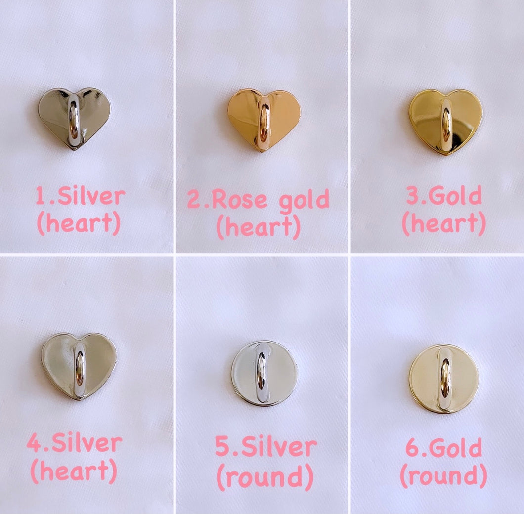 Silver and Gold Phone Charm Case Hook