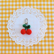 Load image into Gallery viewer, Red Cherry Keyring (small and large size)
