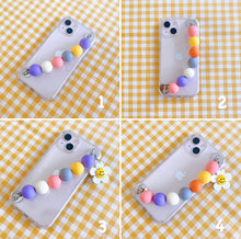 Load image into Gallery viewer, Pastel Beaded Phone Case Strap Holder
