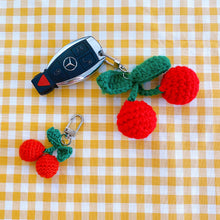 Load image into Gallery viewer, Red Cherry Keyring (small and large size)
