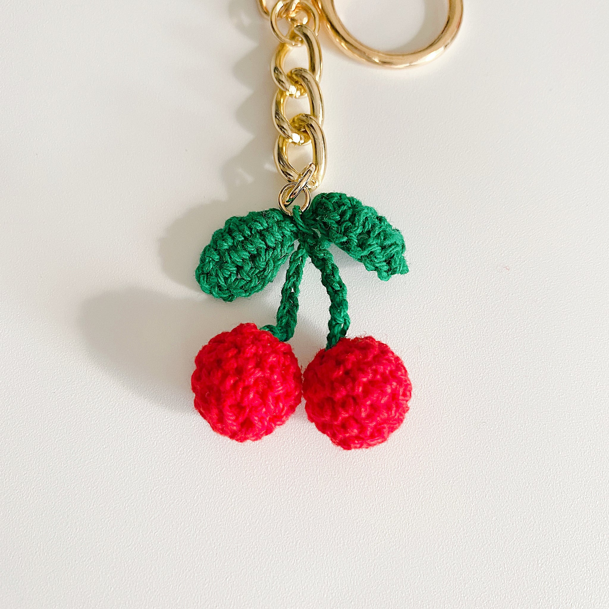 Cute Knitted Cherry Keychain (mini size) – Hawaii Sisters
