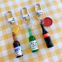 Load image into Gallery viewer, Cute Mini Soju Beer Coca Cola Keychain
