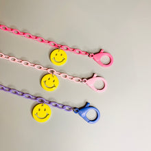 Load image into Gallery viewer, Mask Chain Holder Lanyard with Smiley Face Charm (Kids and Adults, Unisex)
