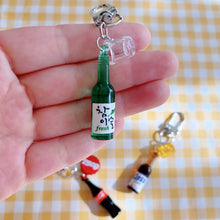 Load image into Gallery viewer, Cute Mini Soju Beer Coca Cola Keychain
